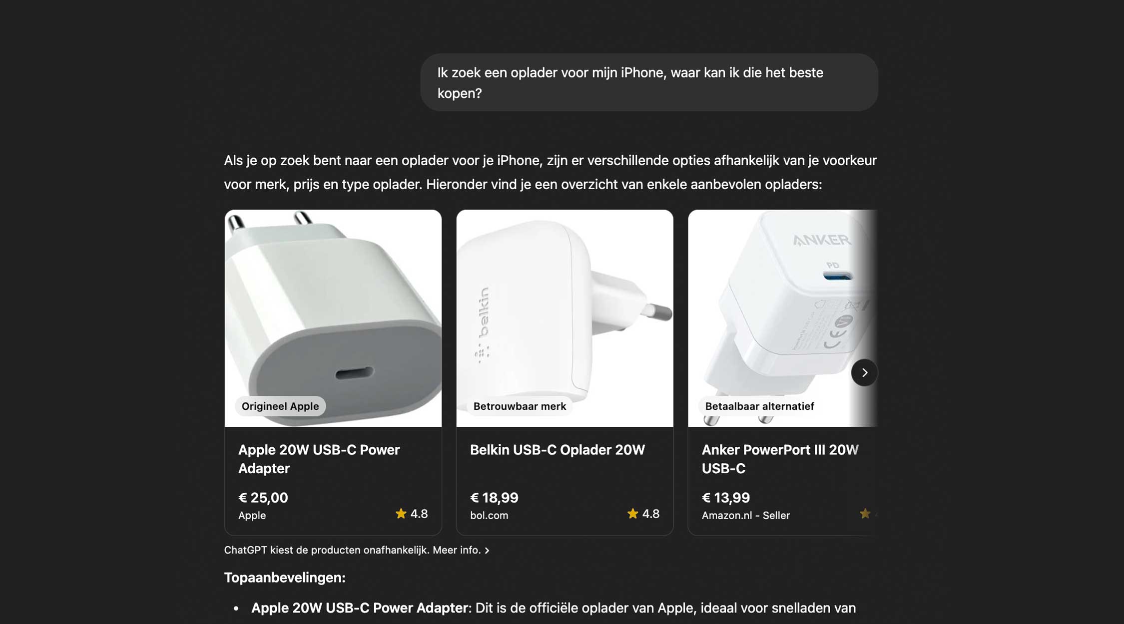 Afbeelding ChatGPT Shopping is de nieuwe Google — staan jouw producten er al tussen?