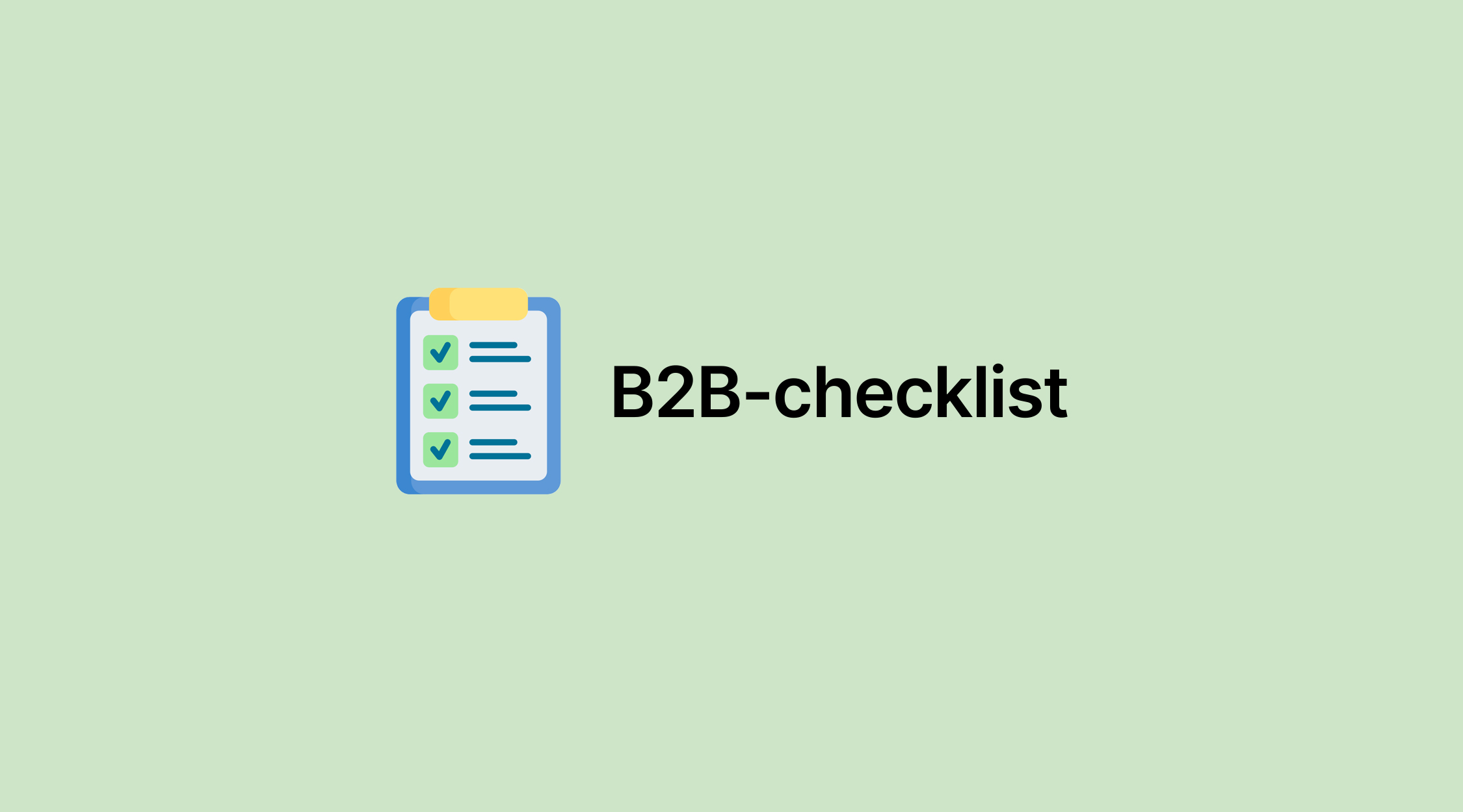 Afbeelding van B2B-webshop checklist voor groothandels: alle essentiële onderdelen